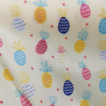 Fruit Loquat Strawberry Pineapple Banana Printing Cotton Fabric