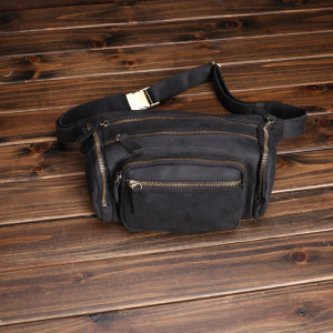 Vintage Top Layer Cow Leather Messenger Bag Leather Multi-layer