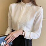 Spring New Korean Version Of The Shirt Female Long-sleeved Commuter Tops