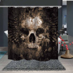 Skull Digital Print Shower Curtain