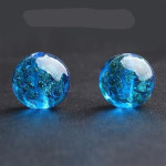 Mantianxing Jinsha Glass Beads Crystal Round Jewelry Accessories Bracelet Loose Bead Material