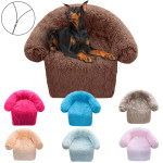 Zipper Removable Washable Plush Kennel Plush Blanket Integrated Pet Bed Dog Sofa Bed Delivery Standard