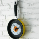 Boiled egg pot wall clock