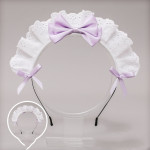 Japanese Lolita Headdress Lolita Hair Accessories Two-dimensional Lace Bow Maid Headband Anime Decor