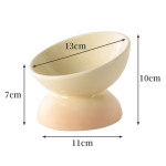 Ceramic Cat Bowl Anti-overturn Protection Cervical Vertebra