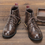 Vintage Fashion Men's Ankle Boots Short Boots