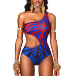 Swimsuit Women's Snake Print One-piece Slimming