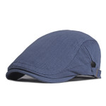 Simple Light Board Cotton Beret Men's Retro