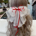 Japanese Soft Girl Lolita Sweet Bow Hairpin Ponytail Hairpin Female Top Clip Headdress