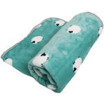 Cartoon Printed Thickening Pet Blanket Flannel Coral