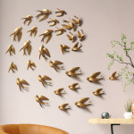 Small Bird Wall Decoration Waterproof Moisture-proof Background Wall Hanging Decoration Non-punching 3d Animal Three-dimensional Wall Paste