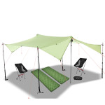 Double Silicon Fabric Rain Proof Sunshade Tent