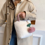 Plush Fashion Girl Cherry Handbag