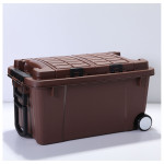 Large High-strength Plastic Storage Box Thickened Trolley On-board Storage Box