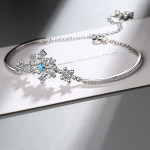 Simple Bracelet Temperament Snowflake Zirconium Drill