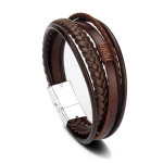 Wholesale Price Classic Genuine Leather Bracelet For Men 