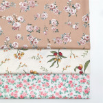 Pastoral Small Rose Berry Cotton Twill Cloth Bedding Goods Home Clothes Dress Fabric