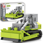 Engineering Series Agitating Transport Lifting Bulldozer Assembling Building Blocks