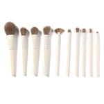 10 PCs Eye Shadow Foundation Blush Nose Shadow Face Powder Concealer Brush Makeup Tools