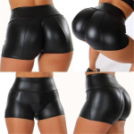 Women's Pu Leather Pants Sexy Hot Pants Shorts