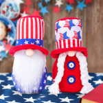 American National Day Hat Five-pointed Dwarf Elf Doll Pendulum