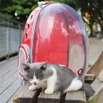 Cat Carrier Bag Outdoor Portable Pet Backpack Travel Space Capsule Cage Breathable Shoulder Bag Carry Small Dog Cat Pet Bag