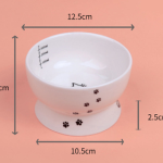 Cat Water Bowl With Scale Ceramic