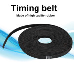 3D Printer Accessories 5mx6mm Black Rubber Timing Belt Synchronous Wheel Kit for Prusa / MendelMax