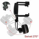 Universal Car Rear View Mirror Mount Stand GPS Cell Phone Holder 360 Rotation US