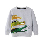 Models Of Cartoon Dinosaur Print Children's Tops