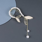 Ball Head Plate Temperament Horsetail Buckle Hair Clip