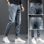 Autumn Men's Jeans Slim Feet