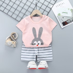 Summer Cotton Children's Short-sleeved Shorts Suit