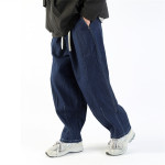 Men's Loose Tapered Wide Leg Cargo Jeans