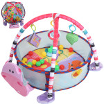 3‑In‑1 Baby Play Mat Fitness Frame Infant Gym Playing Mat with Balls Pendant Toy Set2# 