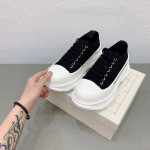 Daddy Shoes, Casual Sports Shoes, Thick-Soled Sponge Cake, Increased Mcqueen Canvas