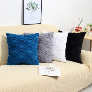 Solid Color Sofa Pillow Living Room Headrest Pillow Cover