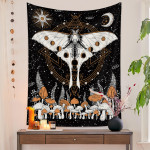 European Retro Mushroom Hanging Cloth Plant Homestay Tapestry