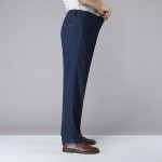 Men's High Waist Elastic Waist Loose Elastic Casual Trousers