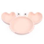 Silicone Split Cutlery Crab Plate For Infants