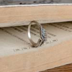 S925 Sterling Silver Dragon Wings Ring Hand Jewelry