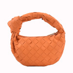 Woven Small Round Bag Solid Color Macarons