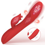 Women's Double-headed 7-frequency Vibrator Silicone Charging Masturbation Device