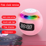 Clock Colorful Bluetooth Speaker Mini Portable