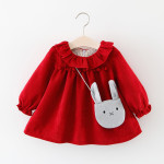 Foreign Trade Children's Wear 2021 Spring And Autumn New Version Of Girls' Cotton Long Sleeved Dress, Baby Princess Skirt Taobao Consignment