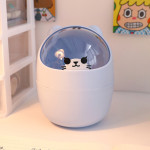 Desktop Trash Can Desk Organizer Bucket Office Mini Bear Trash Can