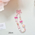 Beaded Flower Mobile Phone Lanyard Jewelry Accessories Hand Rope Lanyard