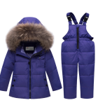 New children's sling down jacket two-piece sling down pants boys warm outer suit