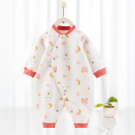 Cotton Thermal Clip Silk Onesie Newborn Climbing Baby Clothes