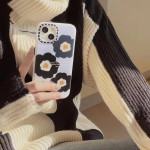 Vintage Black Flower Mirror Mobile Phone Case